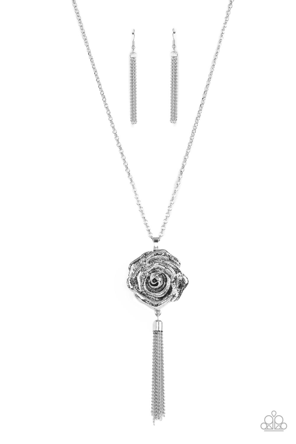 Rosy Redux - Silver Necklace