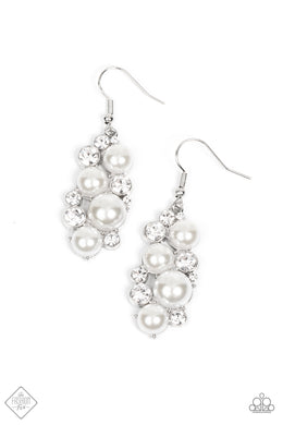 Fond of Baubles - White Pearl Earring (FFA-1021) freeshipping - JewLz4u Gemstone Gallery