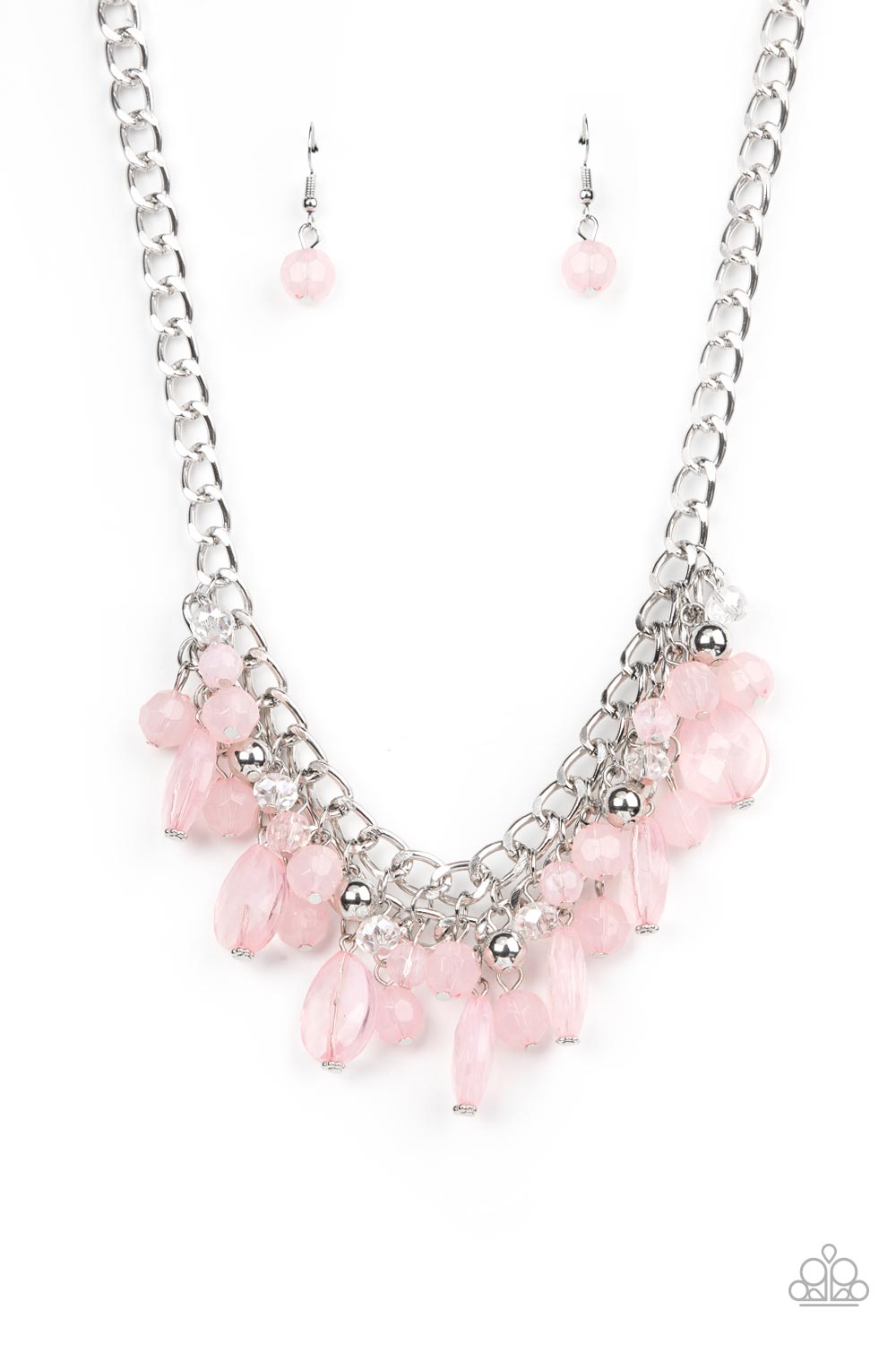 Beachside Dance - Pink Necklace