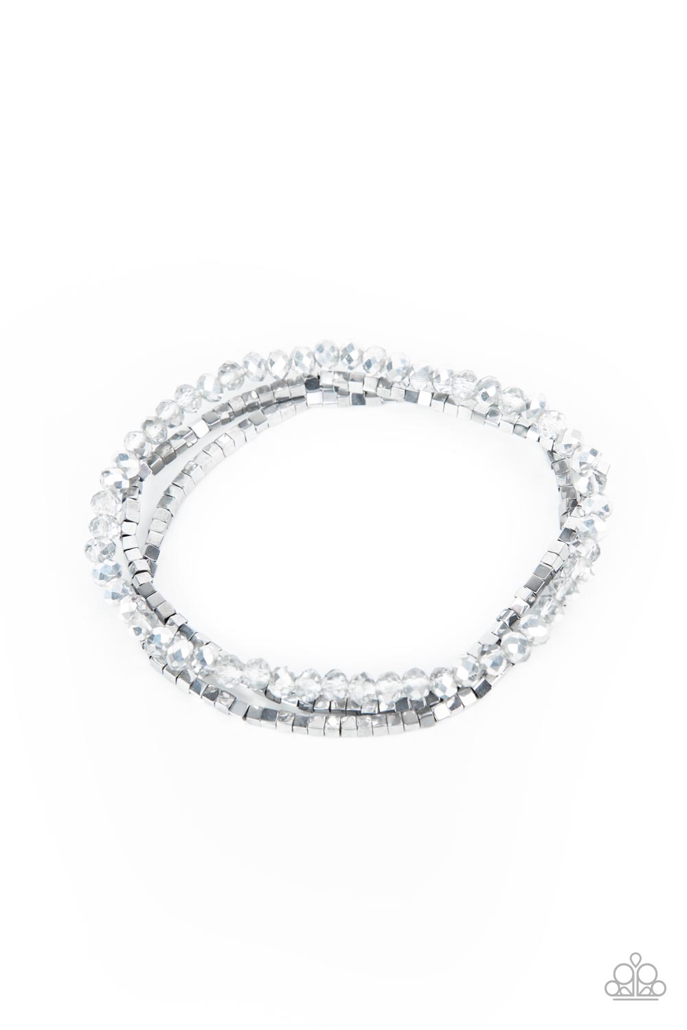 Just a Spritz - Silver (Smoky Crystal-Like) Bracelet freeshipping - JewLz4u Gemstone Gallery