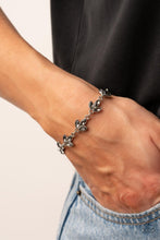 Load image into Gallery viewer, Gala Garland - Silver (Smoky Rhinestones) Bracelet freeshipping - JewLz4u Gemstone Gallery
