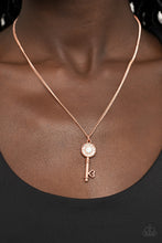 Load image into Gallery viewer, Prized Key Player - Copper Necklace freeshipping - JewLz4u Gemstone Gallery

