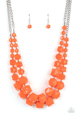 Summer Excursion - Orange Necklace freeshipping - JewLz4u Gemstone Gallery