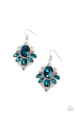 Glitzy Go-Getter - Blue Earring freeshipping - JewLz4u Gemstone Gallery