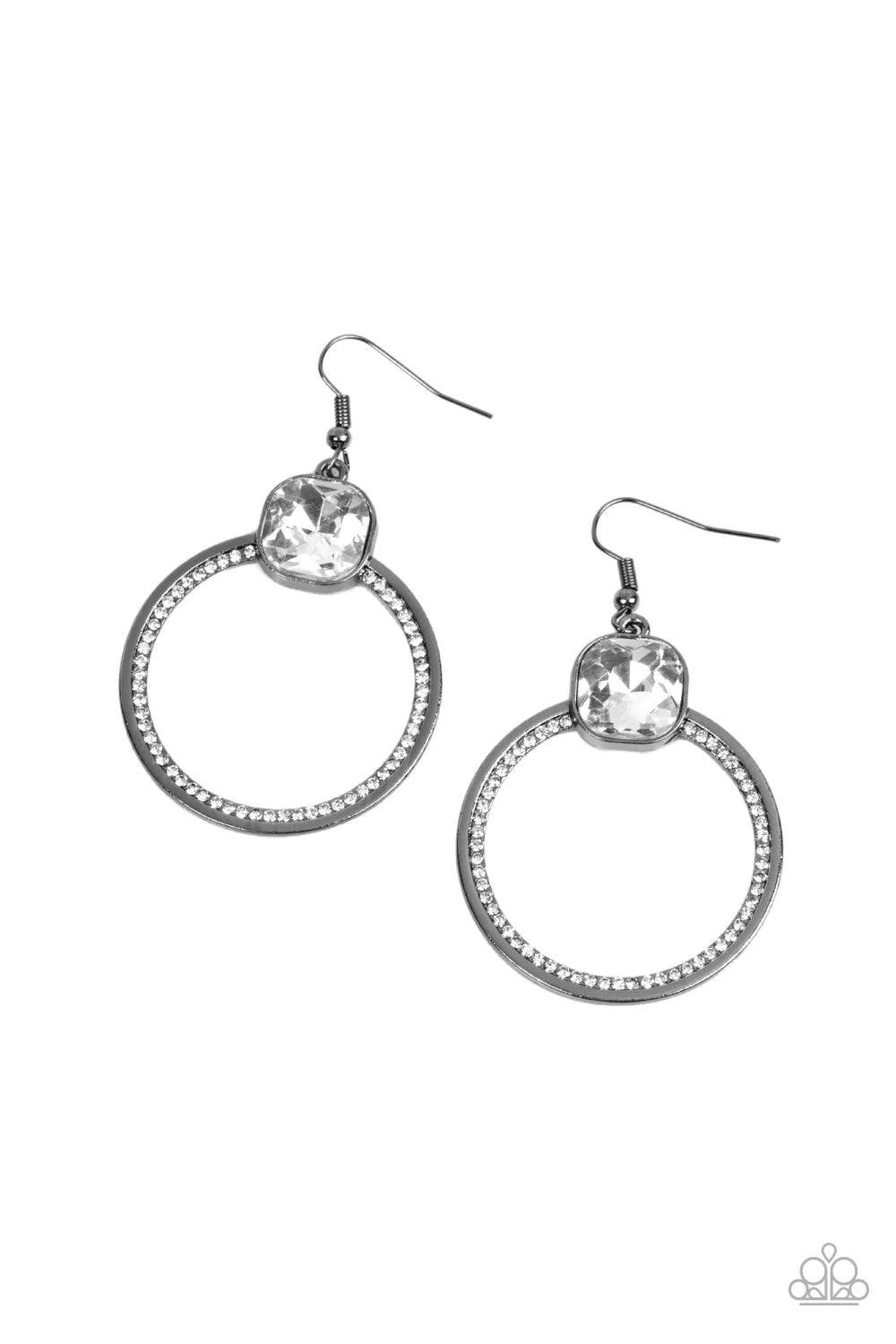 Cheers to Happily Ever After - Black (Gunmetal) Earring