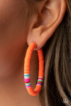 Load image into Gallery viewer, Colorfully Contagious - Orange Hoop Earring
