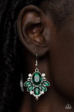 Load image into Gallery viewer, Glitzy Go-Getter - Green Earring freeshipping - JewLz4u Gemstone Gallery
