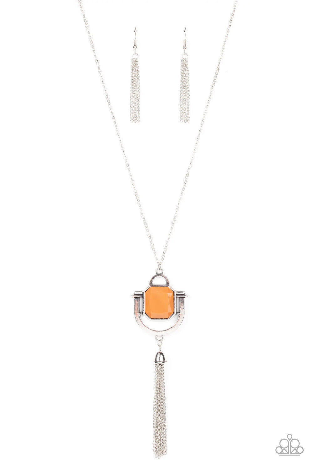 Funky Fringe - Brown Necklace