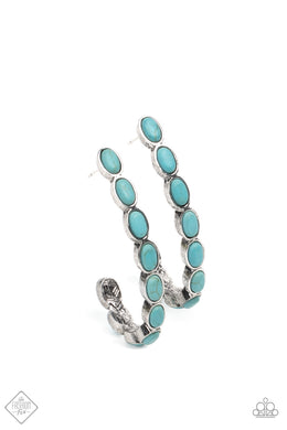 Kick Up a SANDSTORM - Blue (Turquoise)  Earring (SSF-1221) freeshipping - JewLz4u Gemstone Gallery