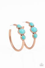 Load image into Gallery viewer, Dusky Charmer - Copper (Turquoise) Earring
