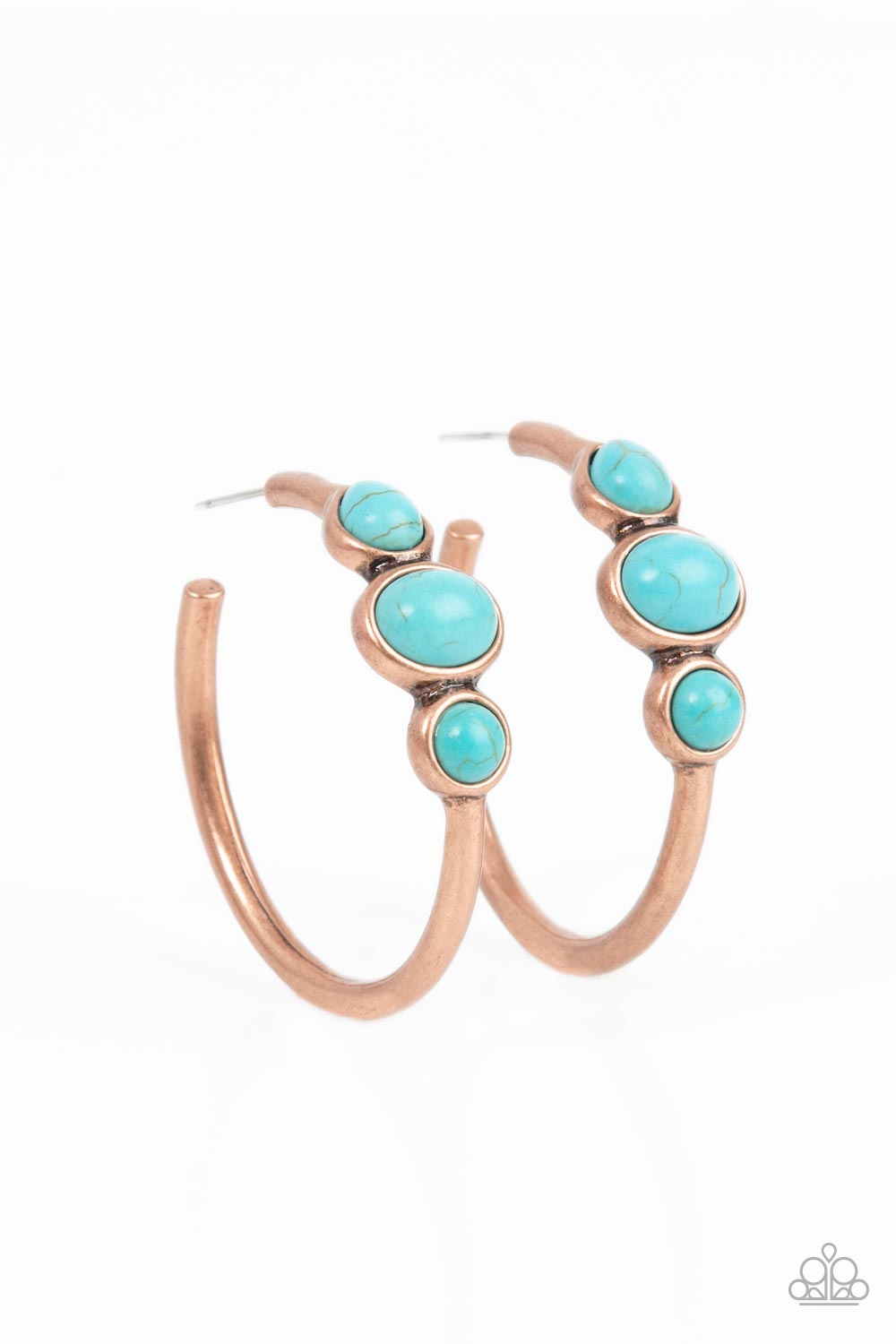 Dusky Charmer - Copper (Turquoise) Earring