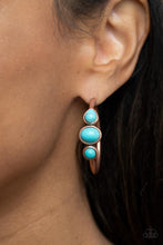 Load image into Gallery viewer, Dusky Charmer - Copper (Turquoise) Earring
