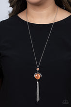 Load image into Gallery viewer, Lavishly Lucid - Orange (Cat&#39;s Eye Stone) Necklace freeshipping - JewLz4u Gemstone Gallery
