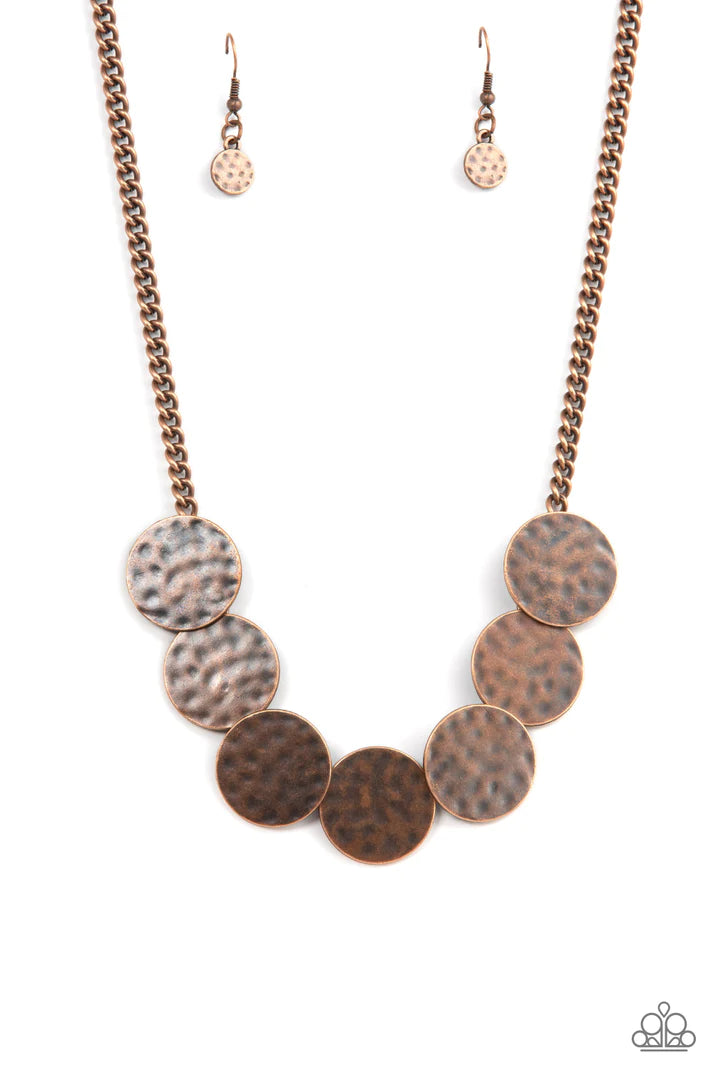Flip a Coin - Copper  Necklace