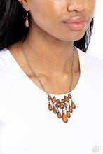 Load image into Gallery viewer, Exceptionally Ethereal - Orange (Teardrop) Necklace
