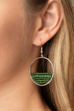 Load image into Gallery viewer, Head-Over-Horizons - Green (Bead) Earring
