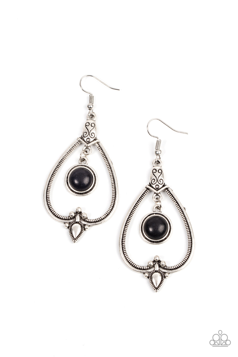 Rocky Mountain Royalty - Black (Stone) Earring