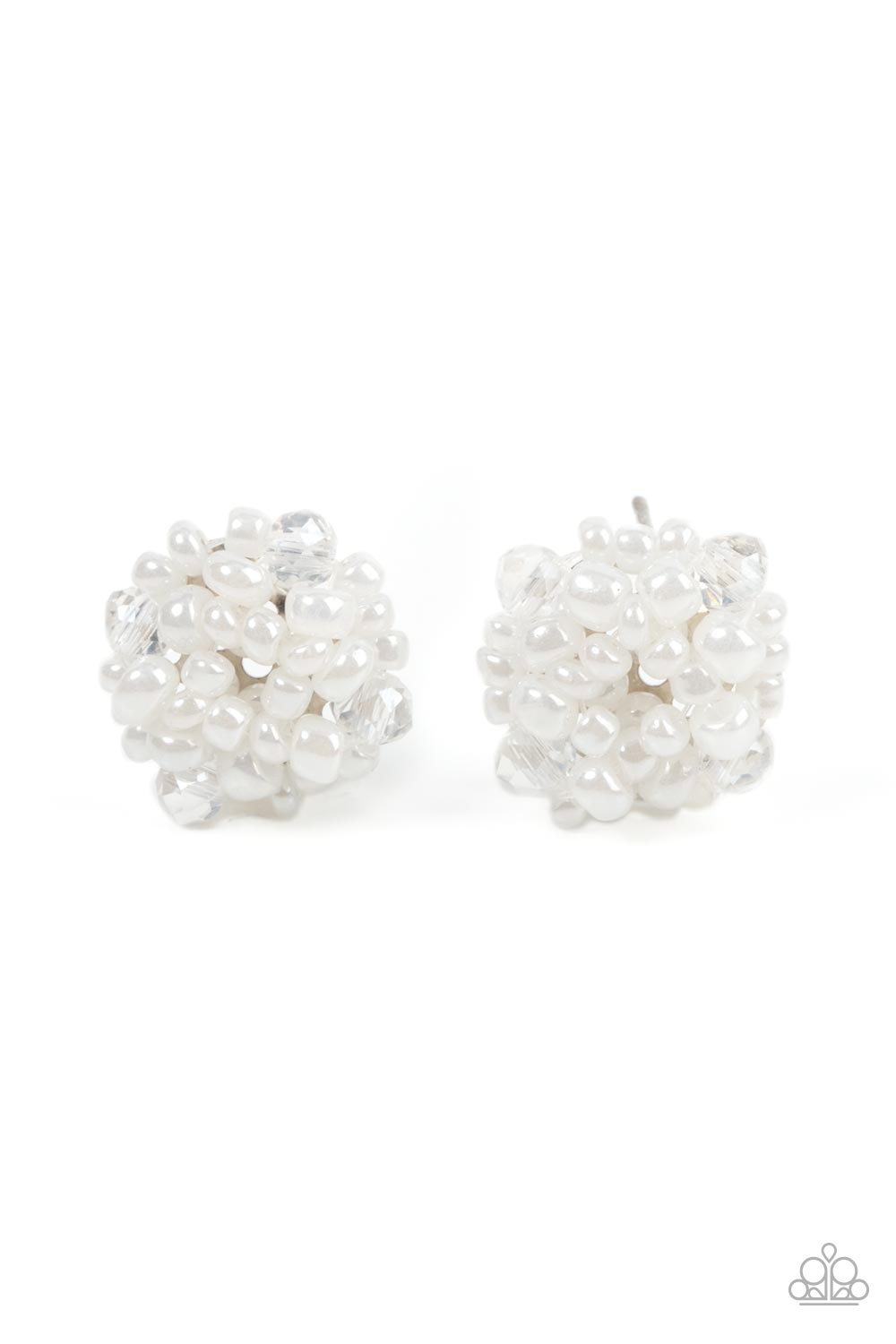 Bunches of Bubbly - White Earring