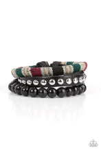 Load image into Gallery viewer, Loom Zoom - Black (Wooden and Leather) Urban Bracelet
