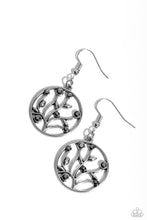 Load image into Gallery viewer, Bedazzlingly Branching - Silver (Hematite Rhinestone) Earring
