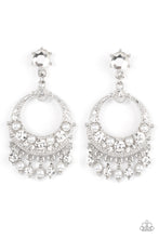 Load image into Gallery viewer, Marrakesh Request - White (Pearl/Rhinestone) Earring
