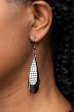 Load image into Gallery viewer, Prismatically Persuasive - Black (Gunmetal) Teardrop Earring
