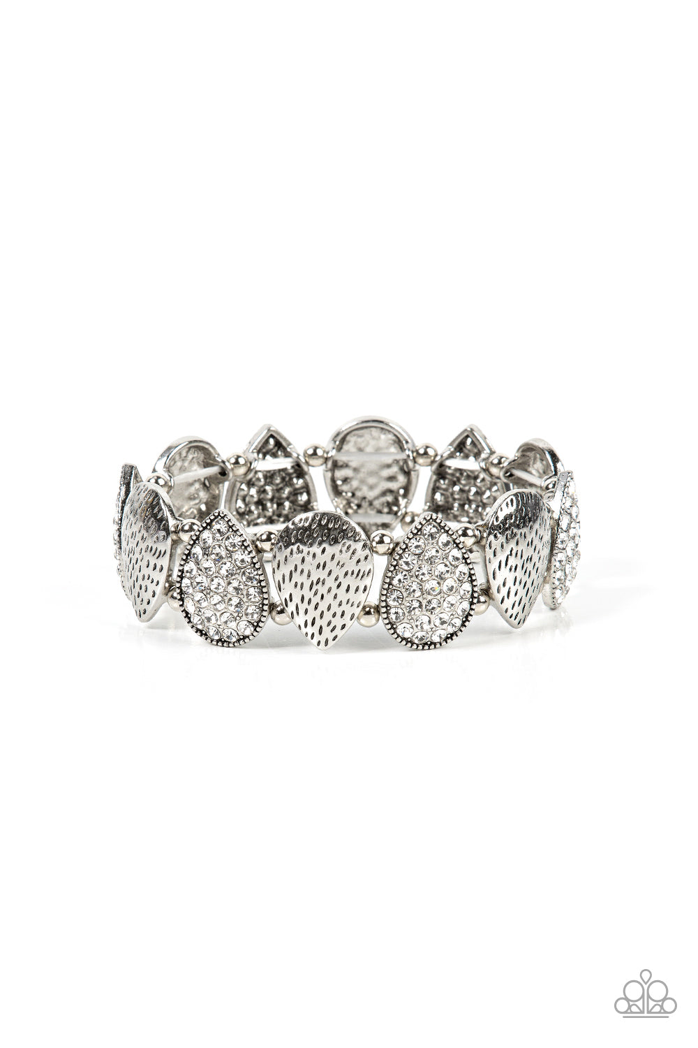 Playing Favorites - White (Rhinestone) Bracelet