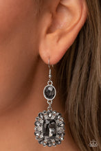 Load image into Gallery viewer, Capriciously Cosmopolitan - Silver (Smoky Gem) Earring
