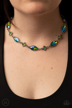 Load image into Gallery viewer, Prismatic Reinforcements - Green Choker Necklace

