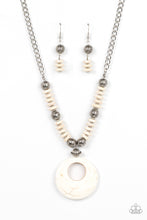 Load image into Gallery viewer, Oasis Goddess - White (Sandstone Marble) Necklace
