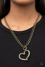 Load image into Gallery viewer, Reimagined Romance - Brass (Heart) Necklace
