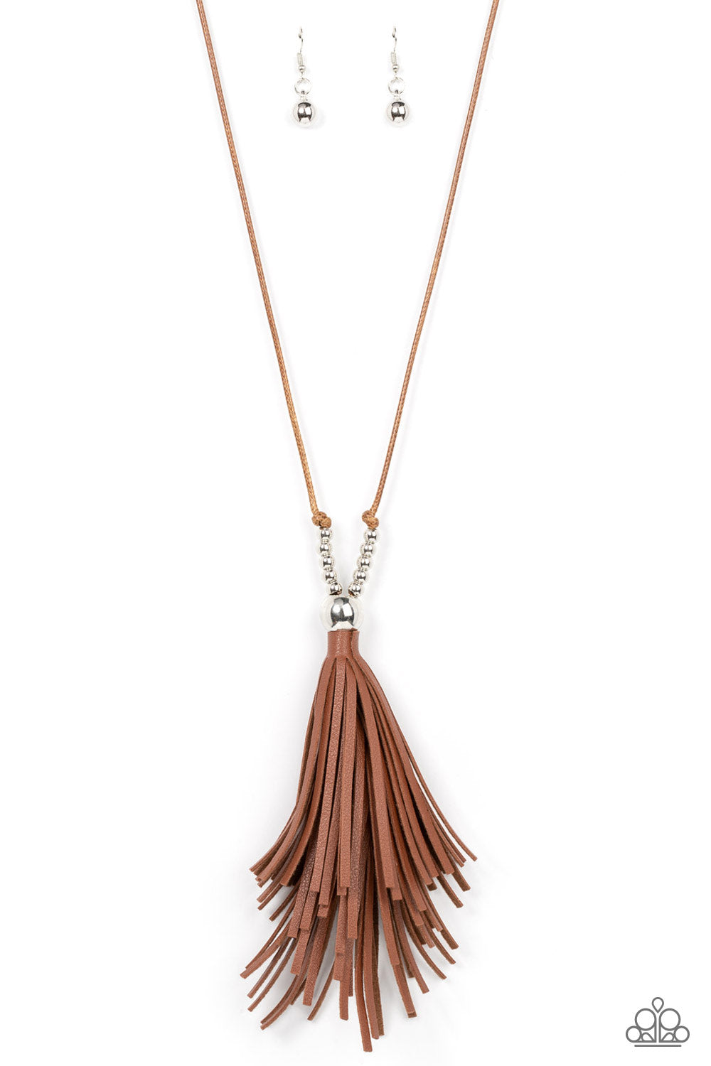 A Clean Sweep - Brown Necklace