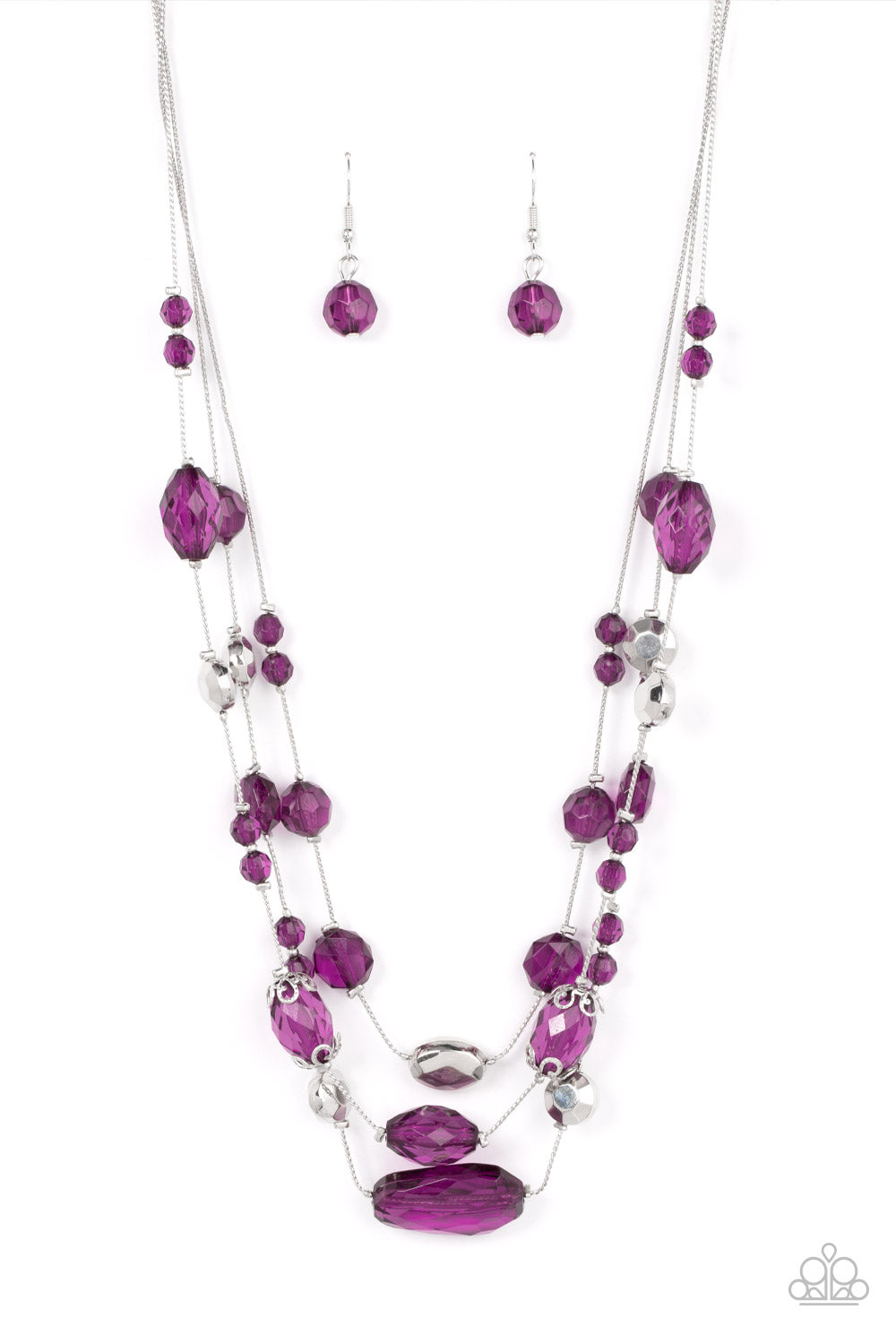 Prismatic Pose - Purple Necklace