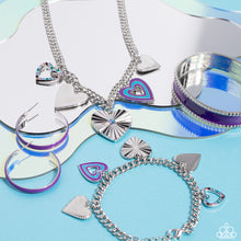 Load image into Gallery viewer, Groovy Glissando - Purple Hoop Earring (SS-1222)
