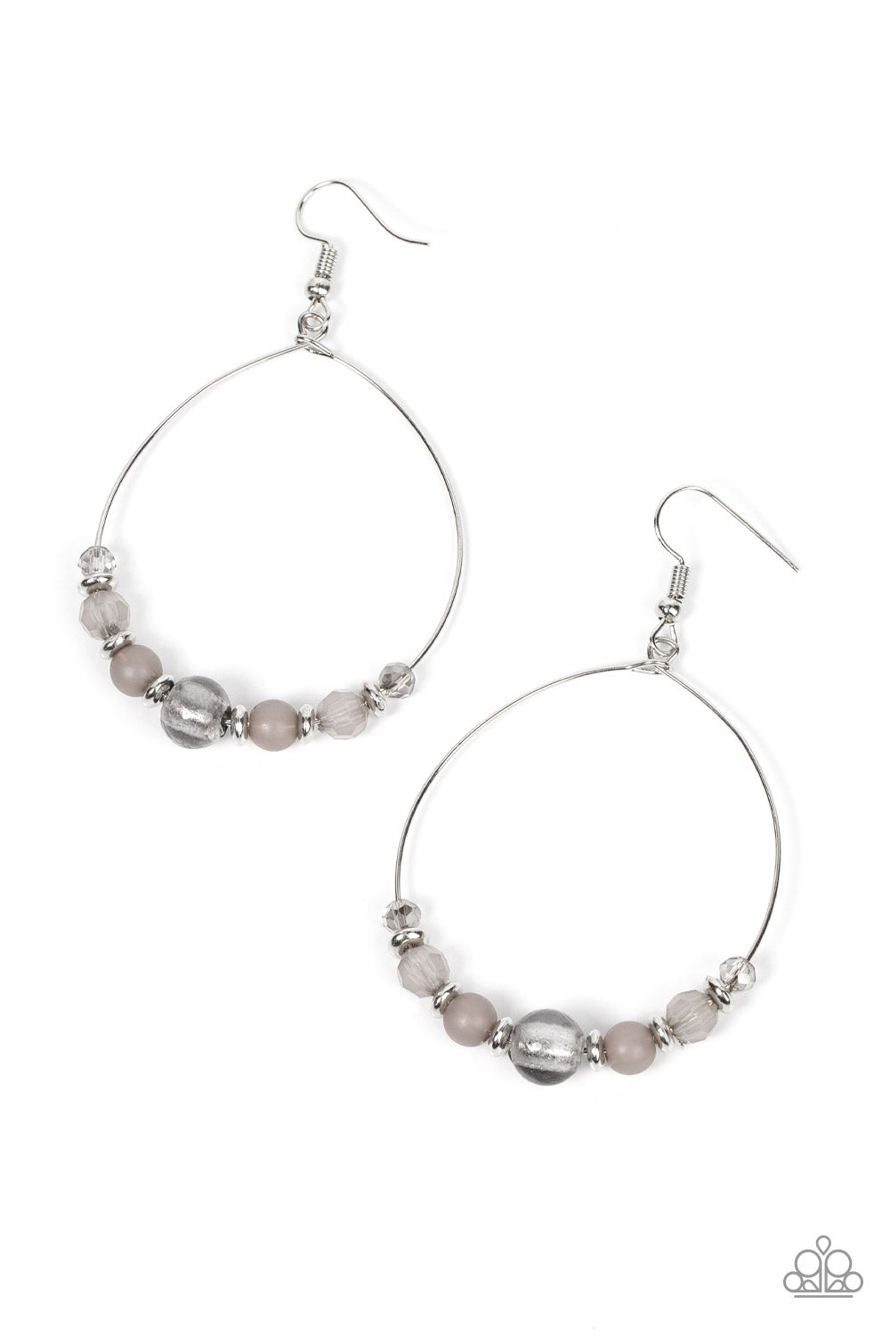 Ambient Afterglow - Silver (Glassy Ultimate Gray) Earring