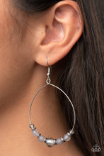 Load image into Gallery viewer, Ambient Afterglow - Silver (Glassy Ultimate Gray) Earring
