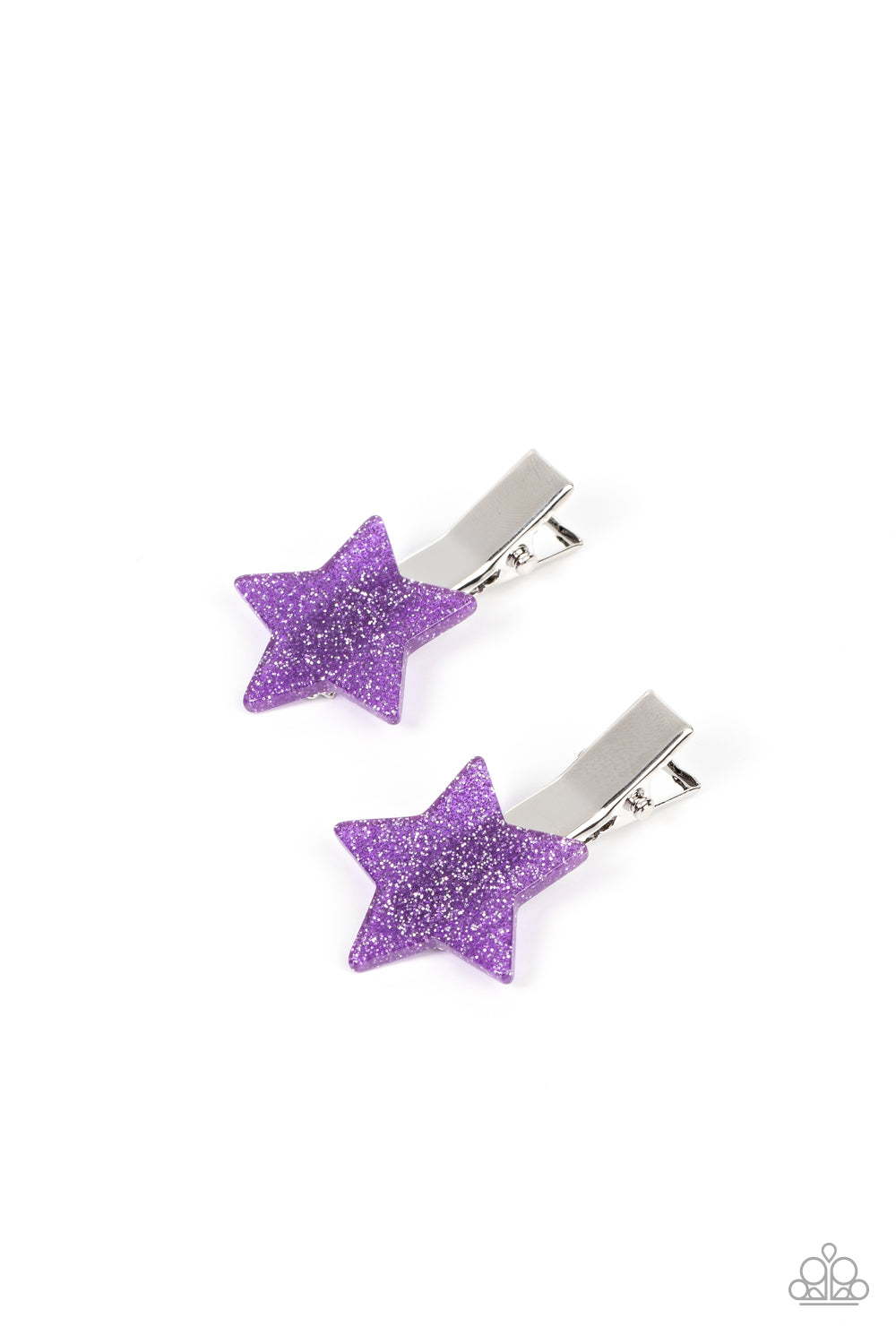 Sparkly Star Chart - Purple Hair Clip
