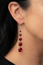 Load image into Gallery viewer, Red Carpet Charmer - Red Earring
