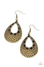 Load image into Gallery viewer, Terraform Twinkle - Black (Brass) Earring
