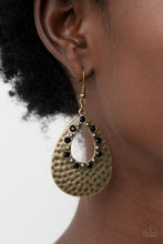 Load image into Gallery viewer, Terraform Twinkle - Black (Brass) Earring
