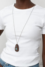 Load image into Gallery viewer, Personal FOWL - Blue (Teardrop Turquoise) Necklace
