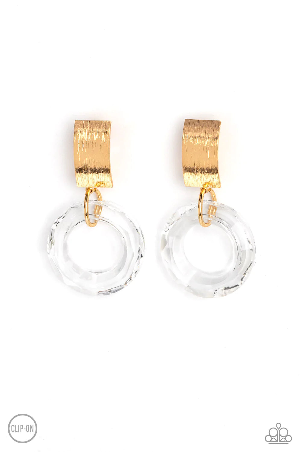 Clear Out! - Gold Clip-On Earring