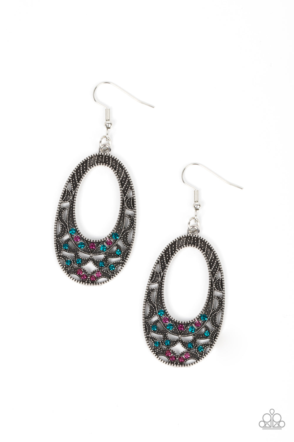 Colorfully Moon Child - Multi (Rhinestones) Earring