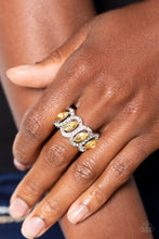 Load image into Gallery viewer, Staggering Sparkle - Yellow (Rhinestone) Ring

