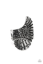 Load image into Gallery viewer, Express Your-SELFIE - Black (Rhinestone) Ring
