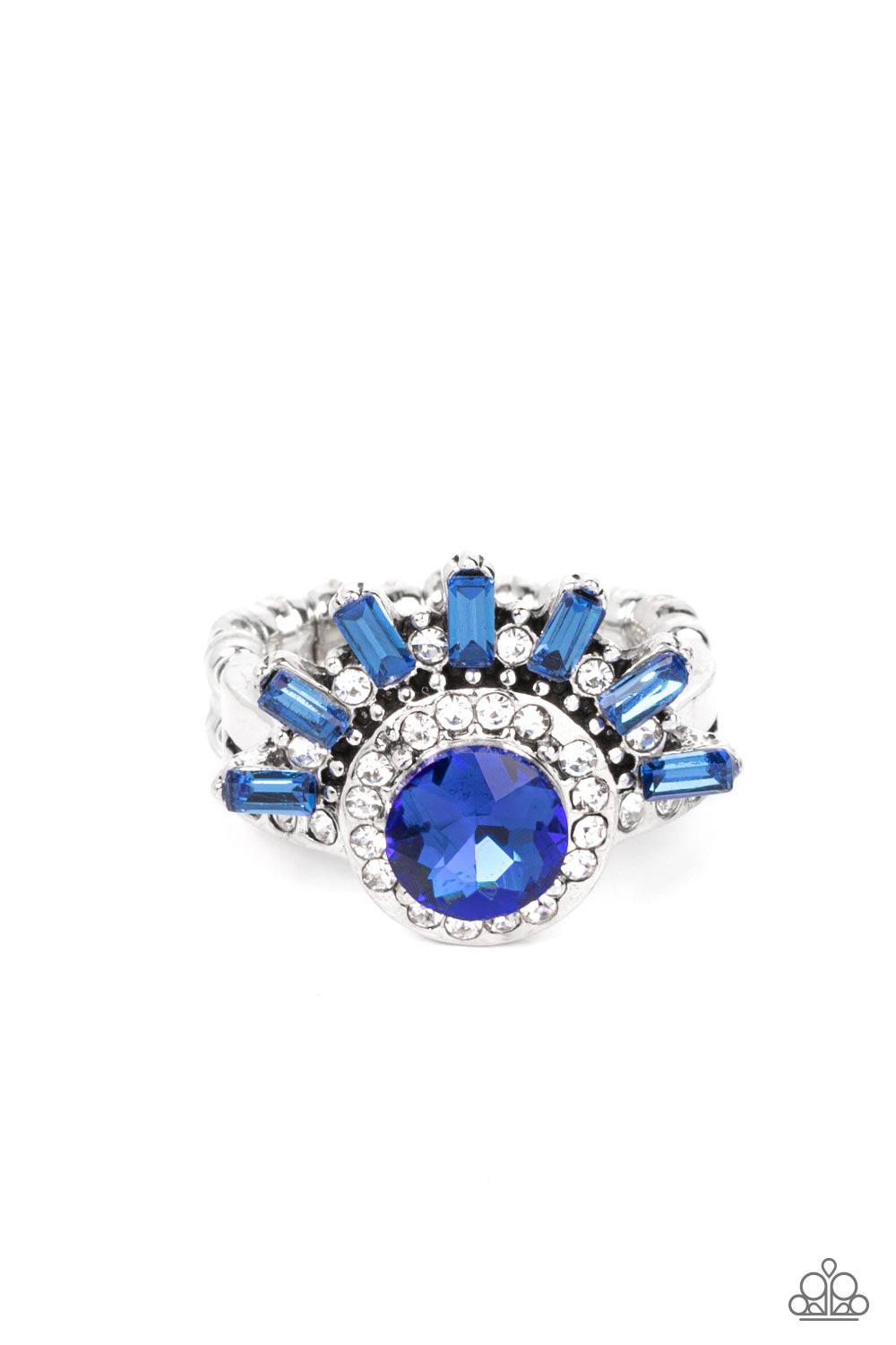 Ravishing Radiance - Blue (Rhinestone) Ring