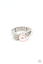 Load image into Gallery viewer, A-List Applique - Pink (Pearl and White Rhinestone) Ring
