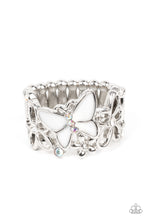 Load image into Gallery viewer, All FLUTTERED Up - White (Butterfly) Ring
