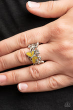 Load image into Gallery viewer, All FLUTTERED Up - Yellow (Butterfly) Ring
