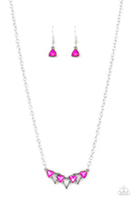 Load image into Gallery viewer, Pyramid Prowl - Pink Necklace
